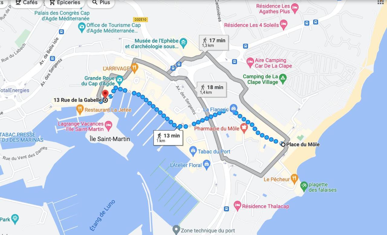 Port Brescou, T3 En Duplex Climatise, Superbe Vue Sur Le Port Διαμέρισμα Agde Εξωτερικό φωτογραφία